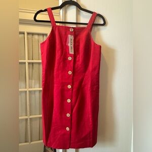 NWT ALEX MILL Alexis dress in crimson red